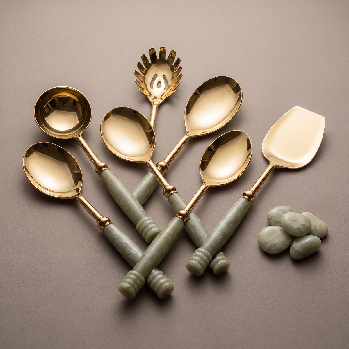 Jade serving set of 6