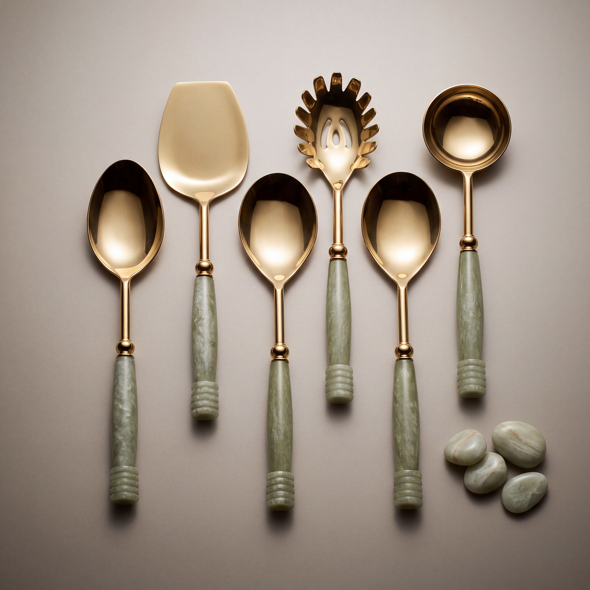 Jade serving set of 6