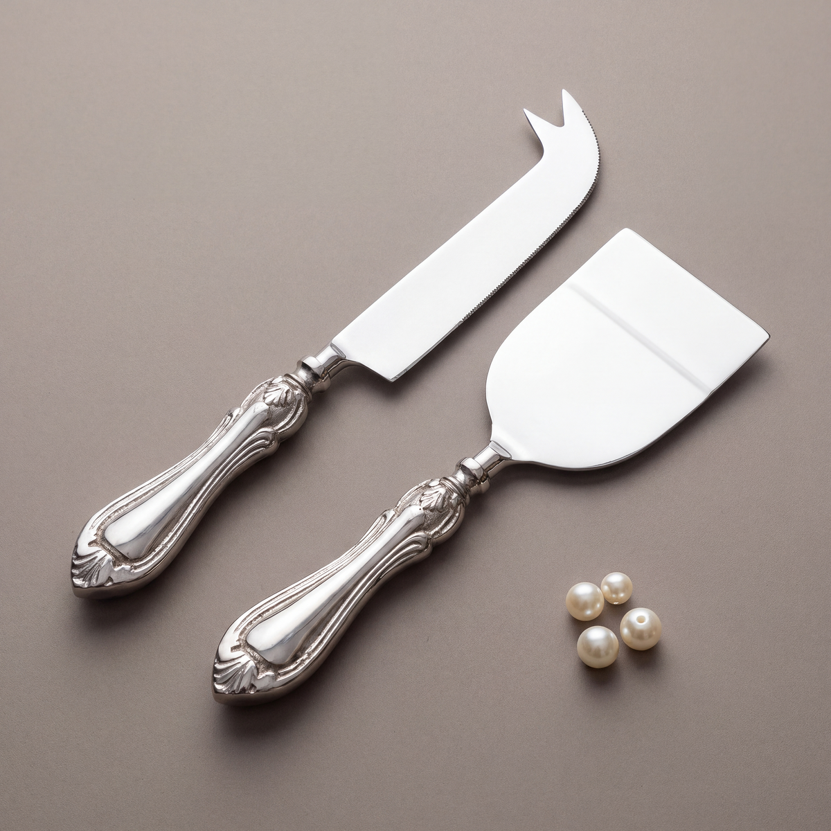 Vintage cheese knife set of 2