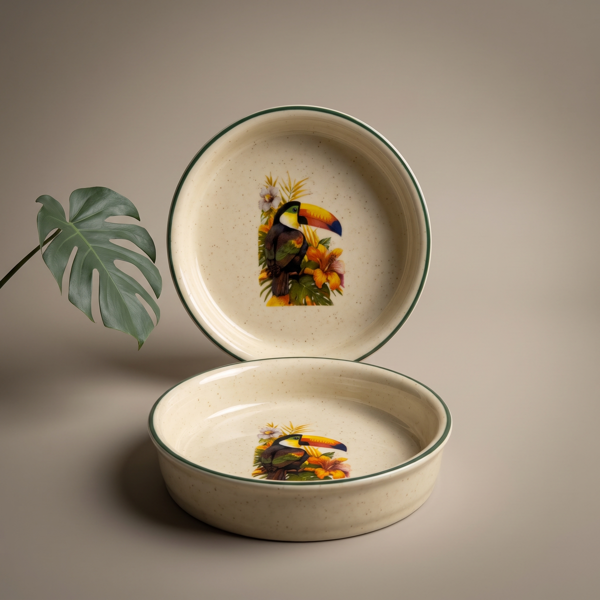 Tropical tapas plates (set of 4)
