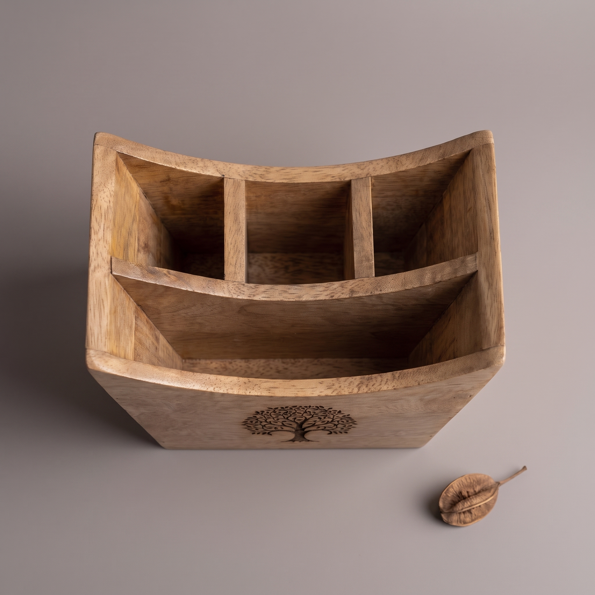 Black Tree of Life cutlery caddy