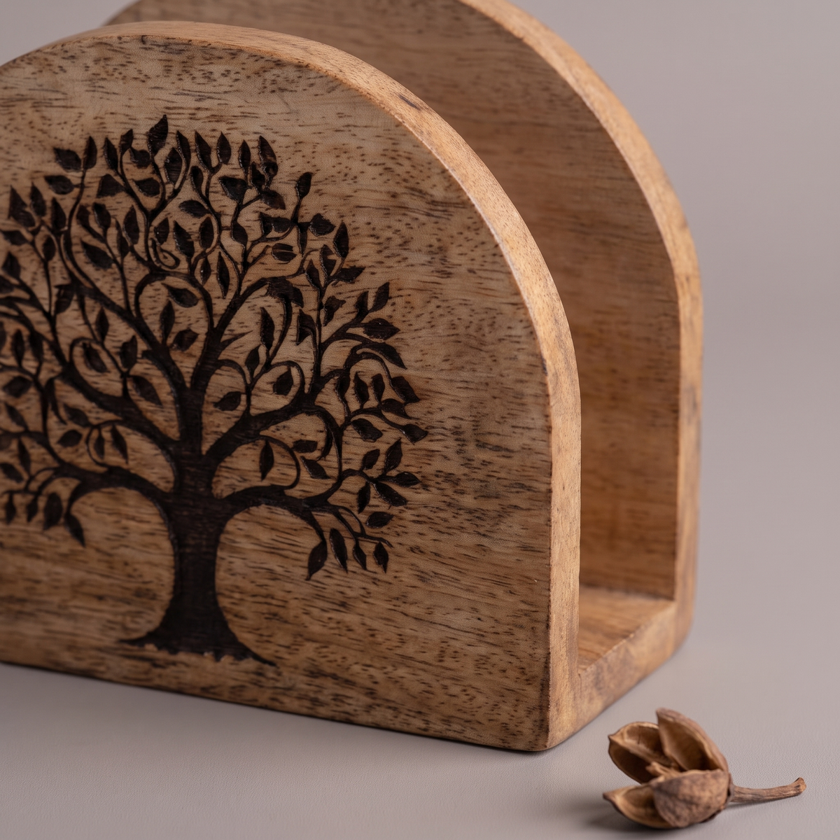 Black Tree of Life napkin stand