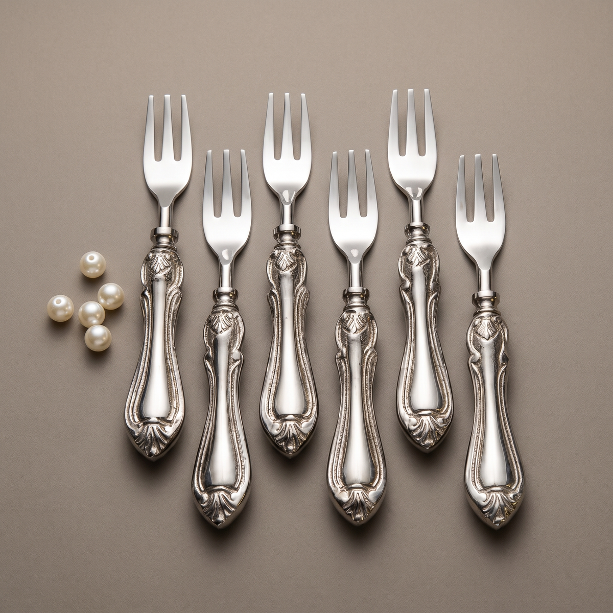 Vintage cocktail forks (set of 6)