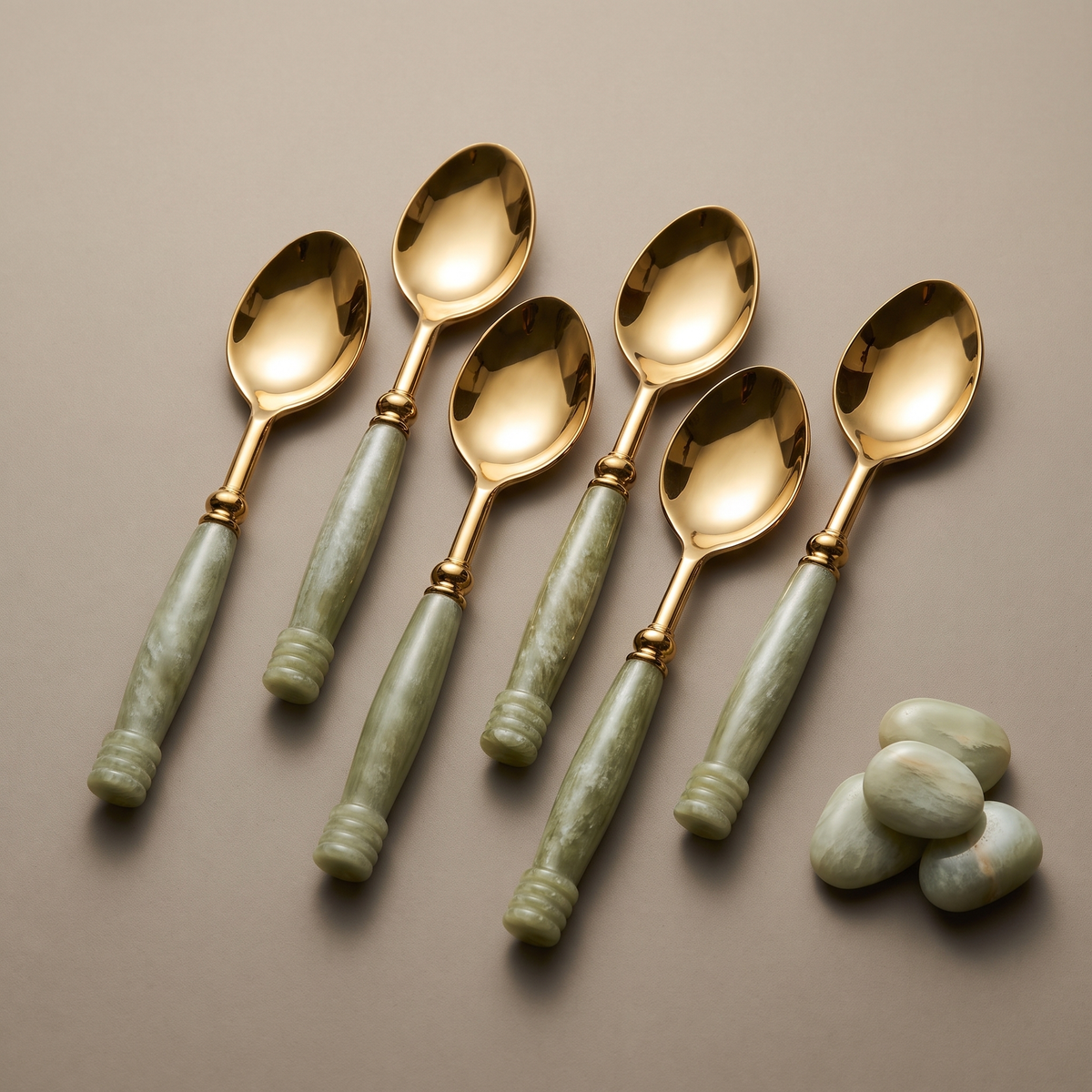 Jade coffee spoons (set of 6)