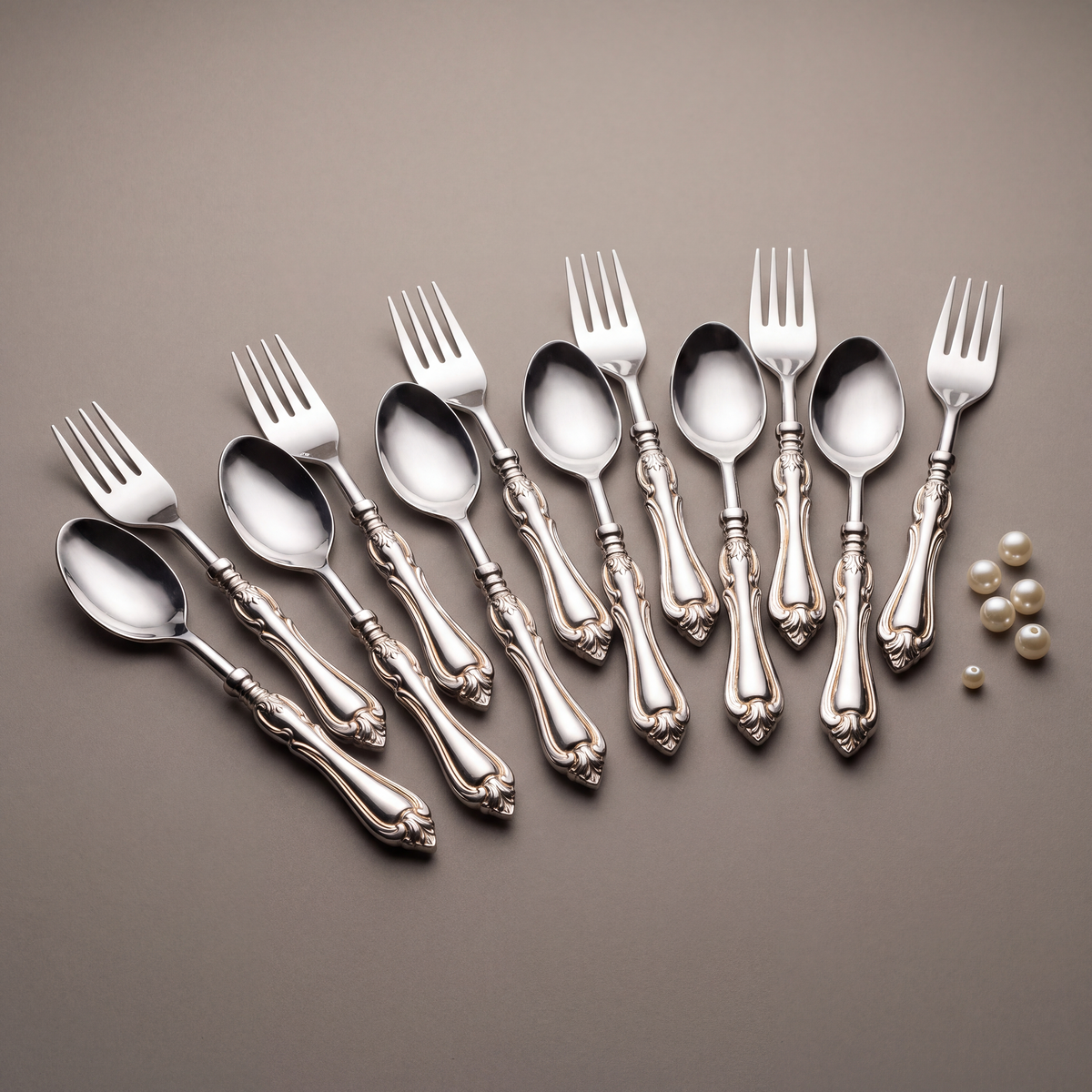 Vintage dinner spoons & forks (set of 12)
