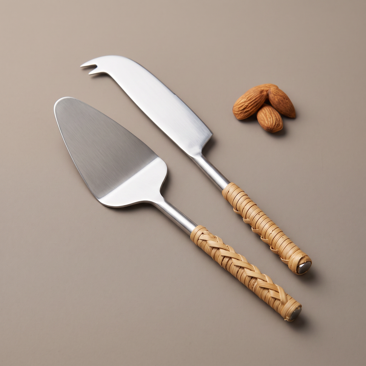 Rattan cheese knife (set of 3)