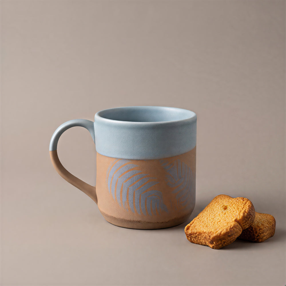 Dual Tone plain coffee mugs (set of 2)
