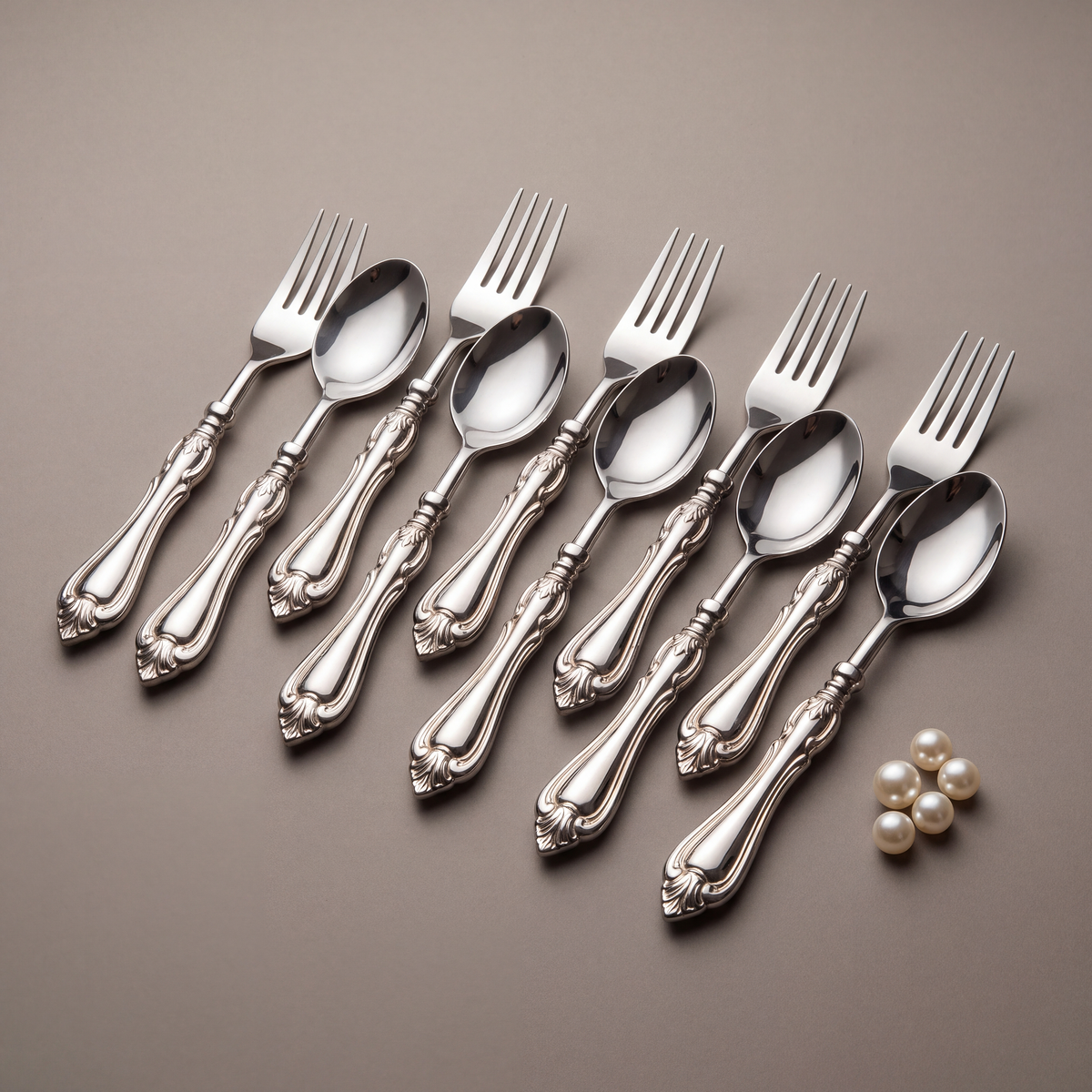 Vintage dinner spoons & forks (set of 12)