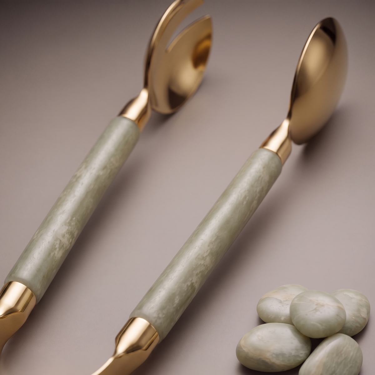 Jade pastry tong