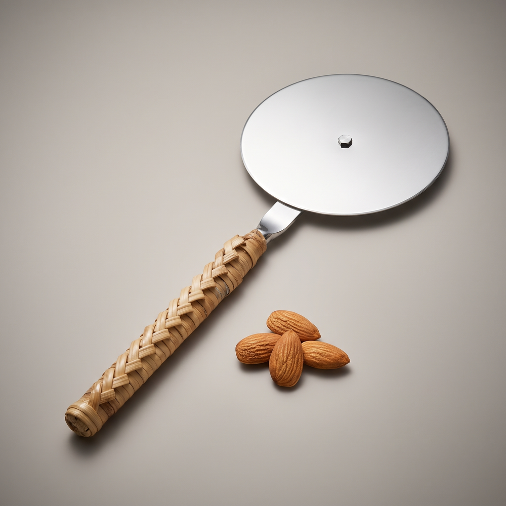 Rattan pizza cutter