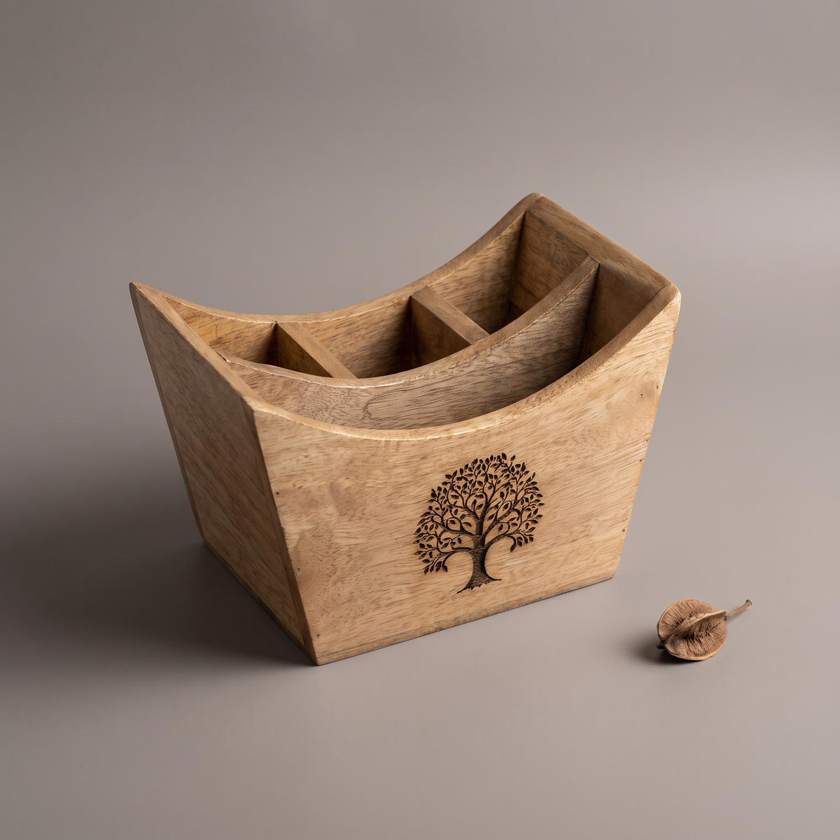 Black Tree of Life cutlery caddy