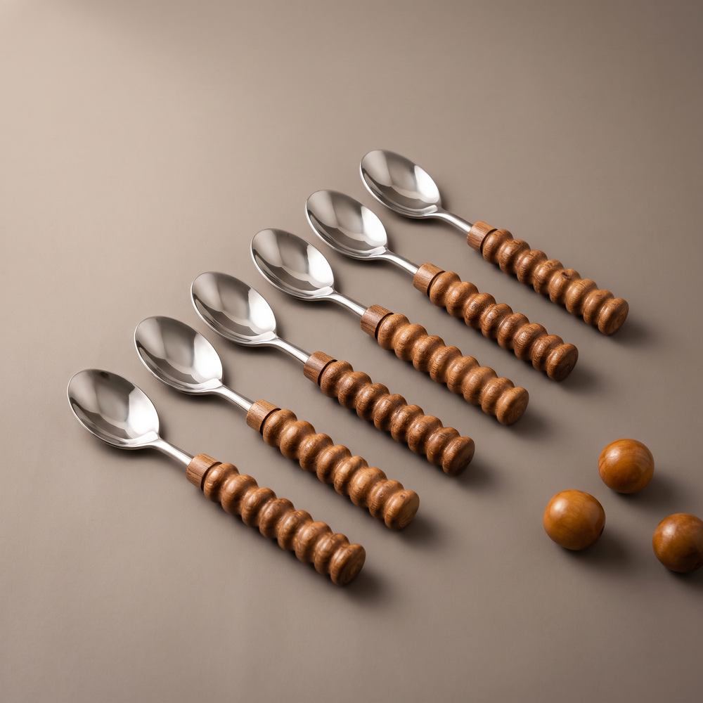 Wood coffee spoons (set of 6)