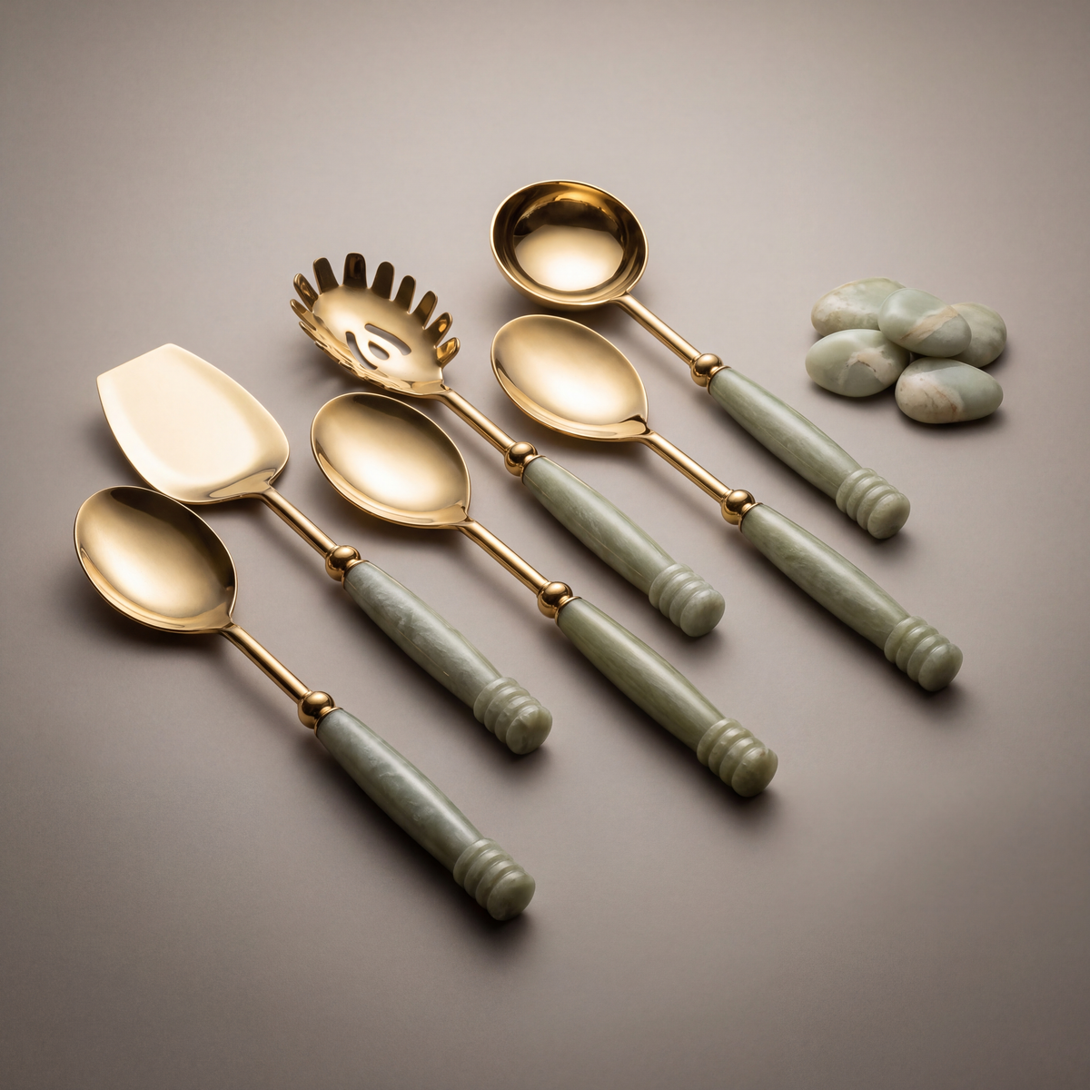 Jade serving set of 6