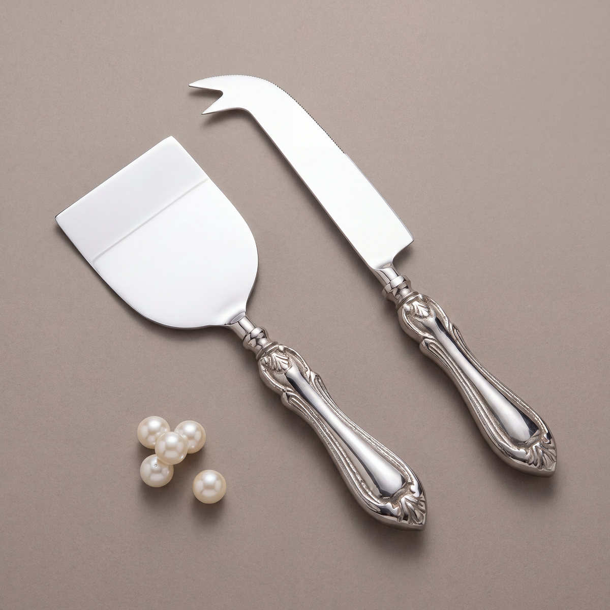 Vintage cheese knife set of 2