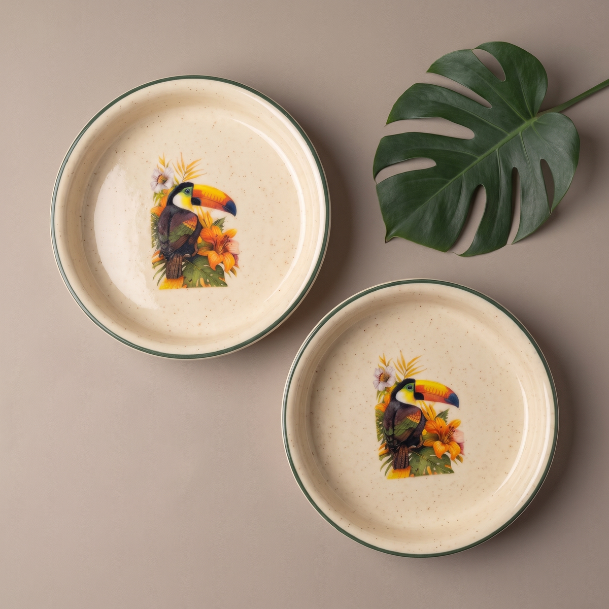 Tropical tapas plates (set of 4)