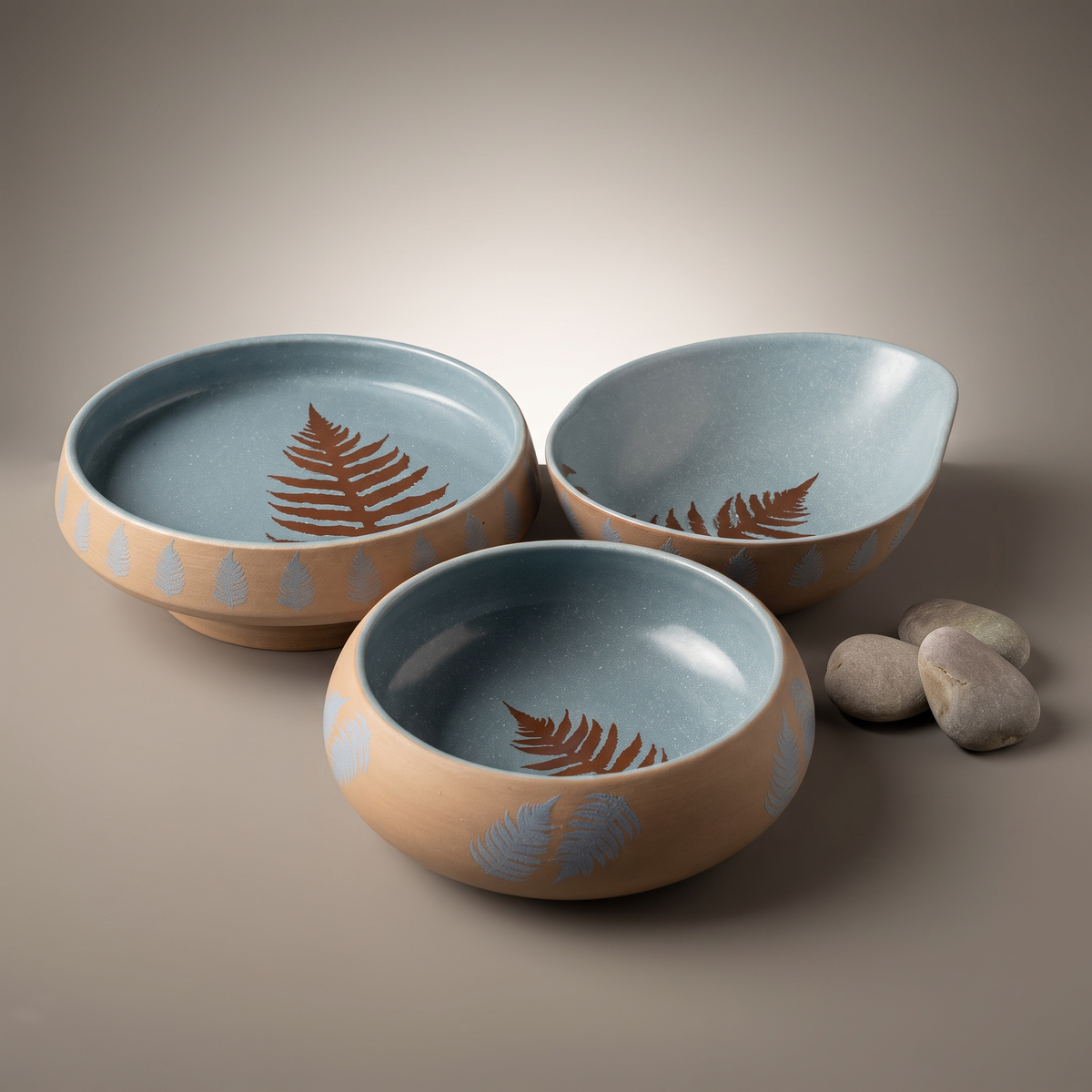 Dual Tone serving bowls (set of 3)