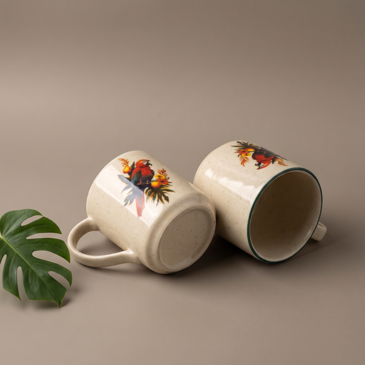 Tropical coffee mugs (set of 2)