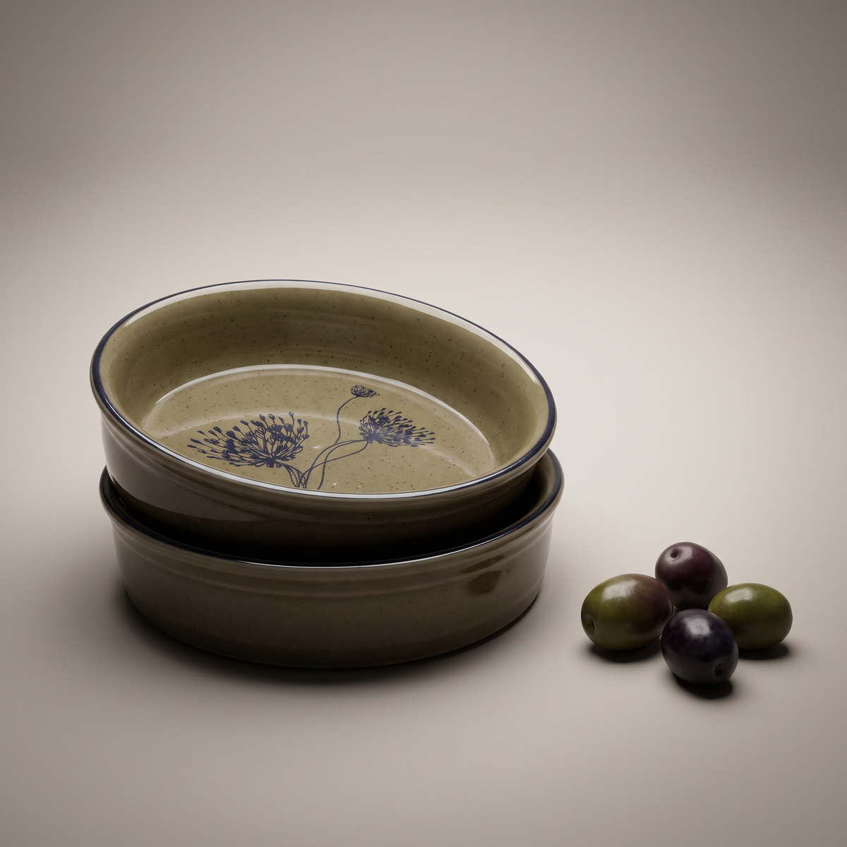 Olive & Dandelion tapas plates (set of 4)
