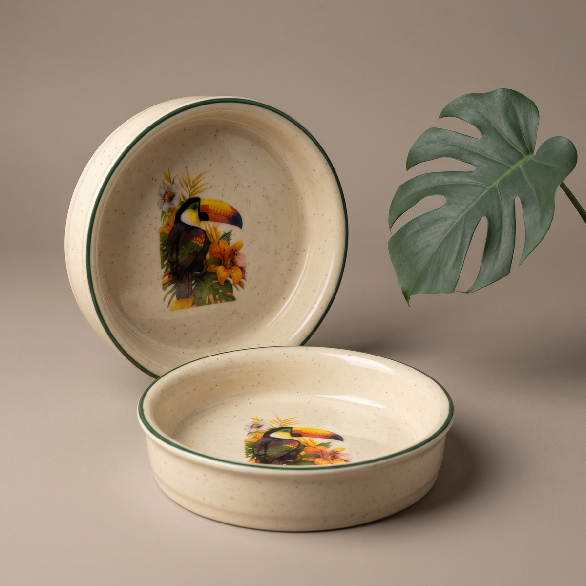 Tropical tapas plates (set of 4)