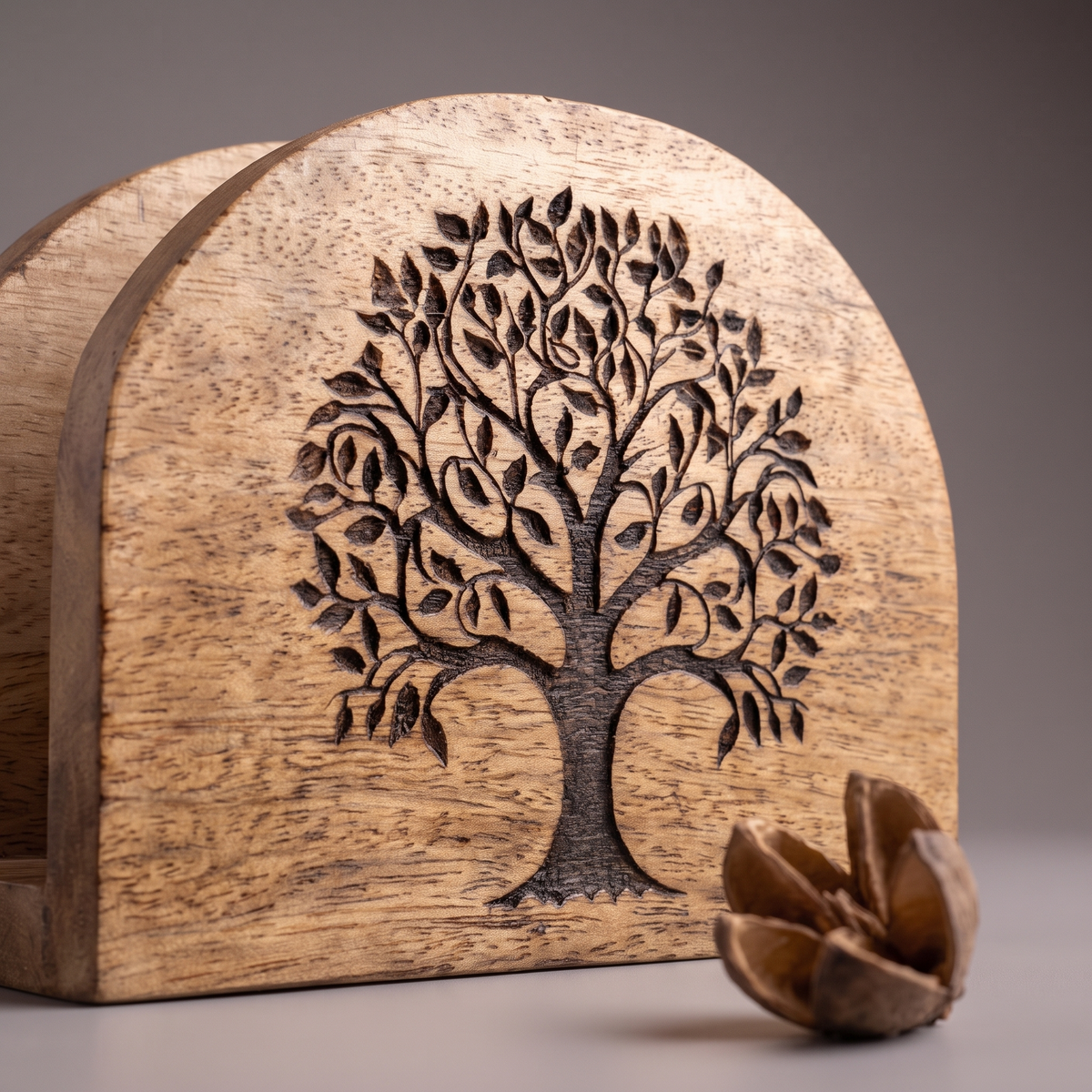 Black Tree of Life napkin stand