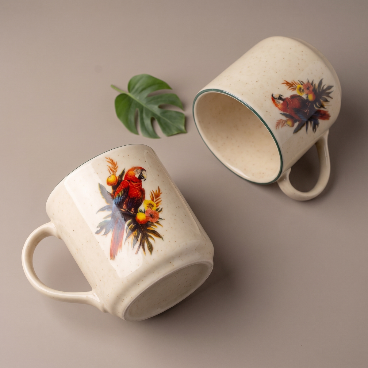 Tropical coffee mugs (set of 2)