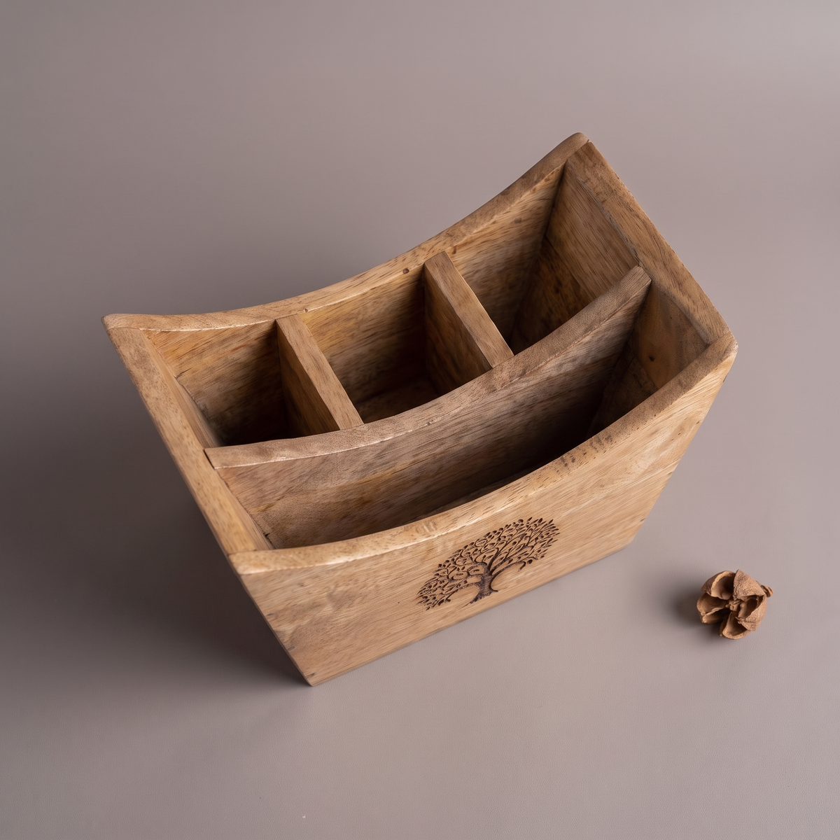 Black Tree of Life cutlery caddy