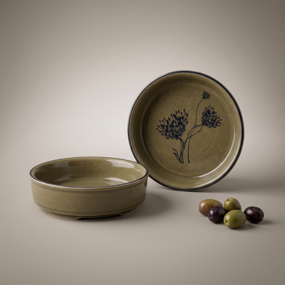 Olive & Dandelion tapas plates (set of 4)