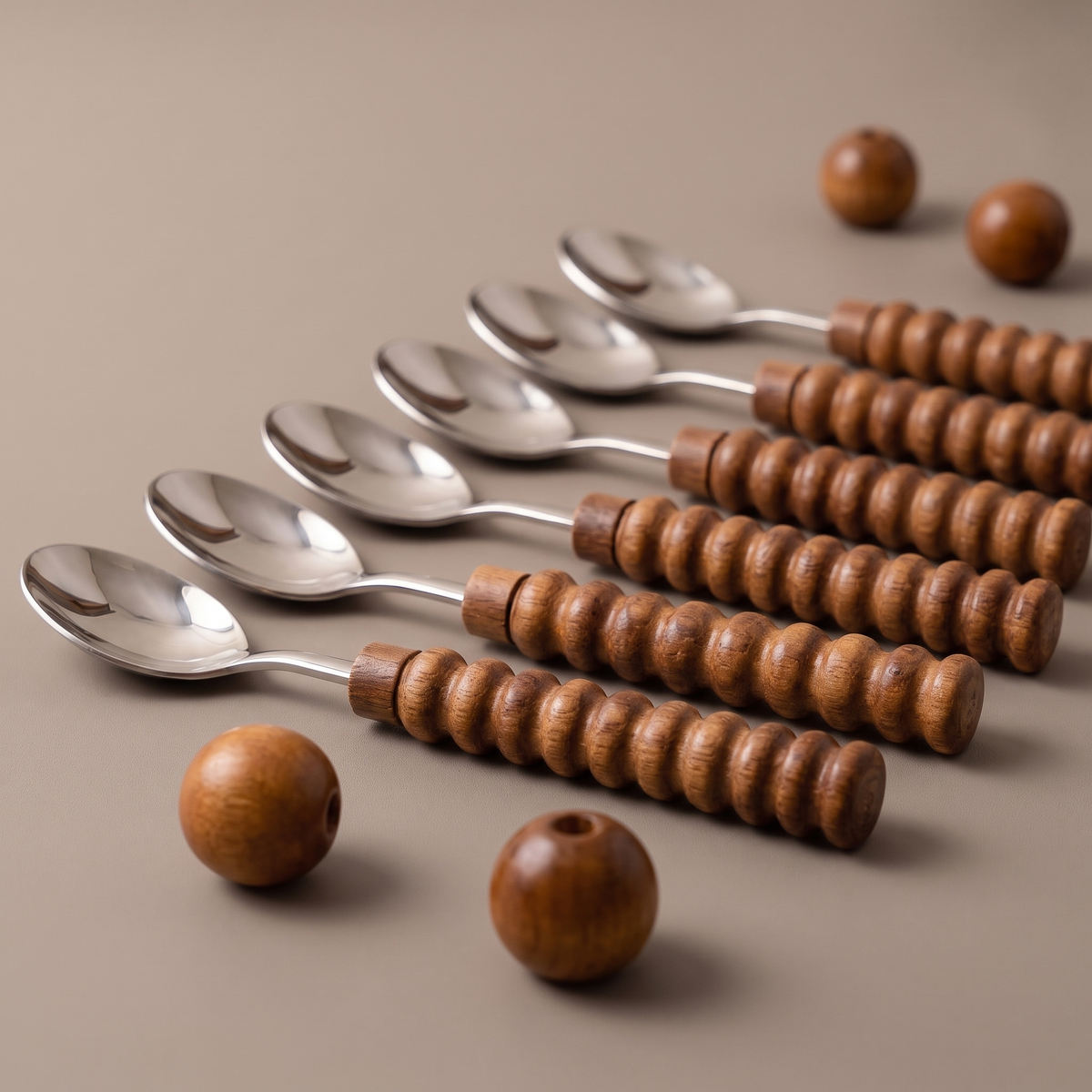 Wood coffee spoons (set of 6)