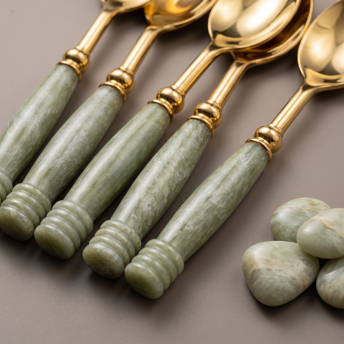 Jade coffee spoons (set of 6)