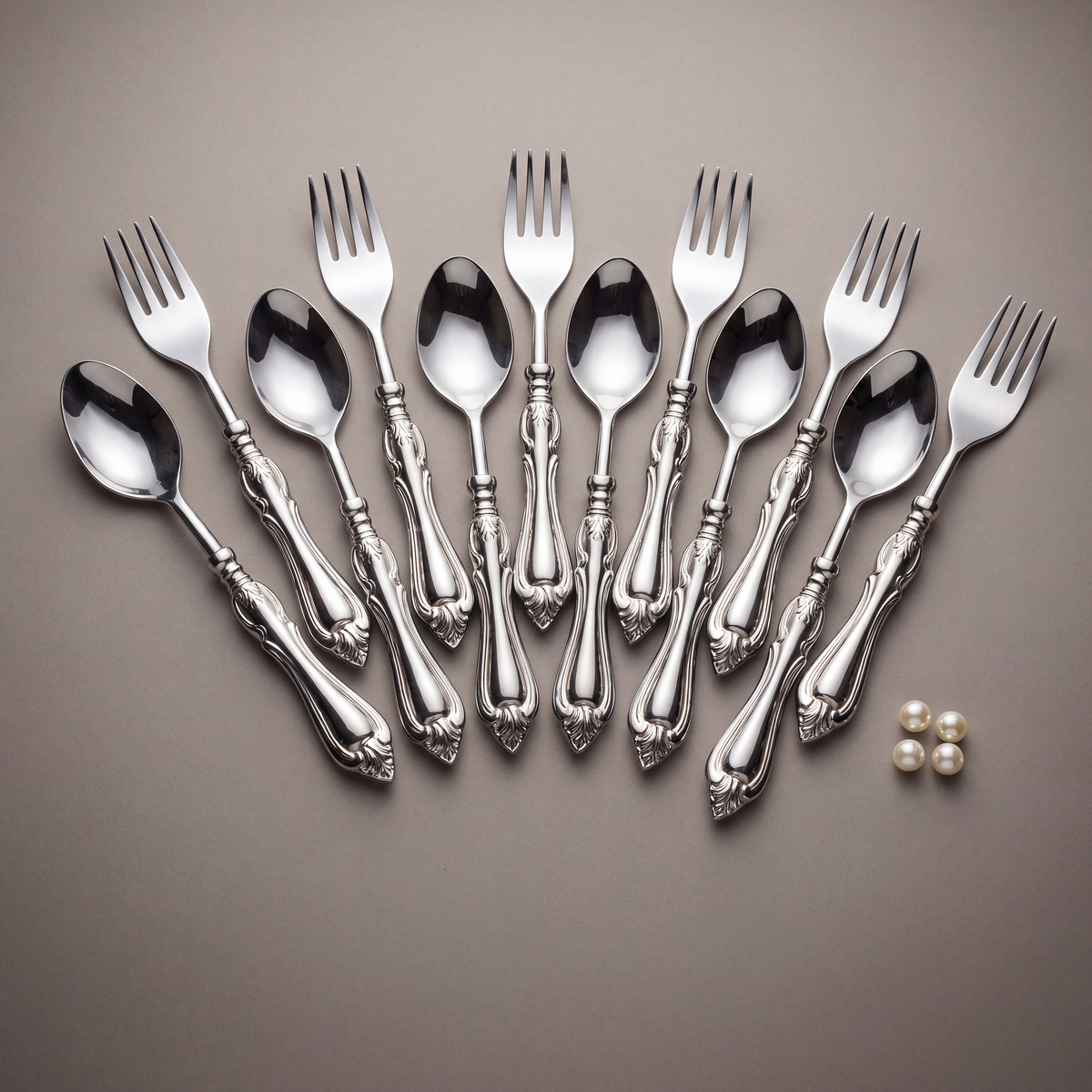 Vintage dinner spoons & forks (set of 12)