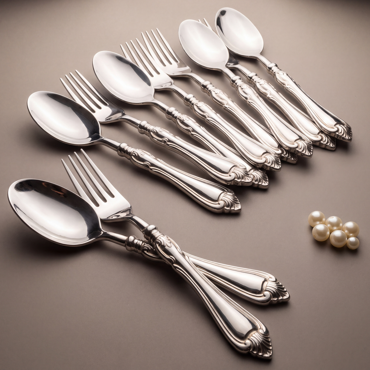 Vintage dinner spoons & forks (set of 12)