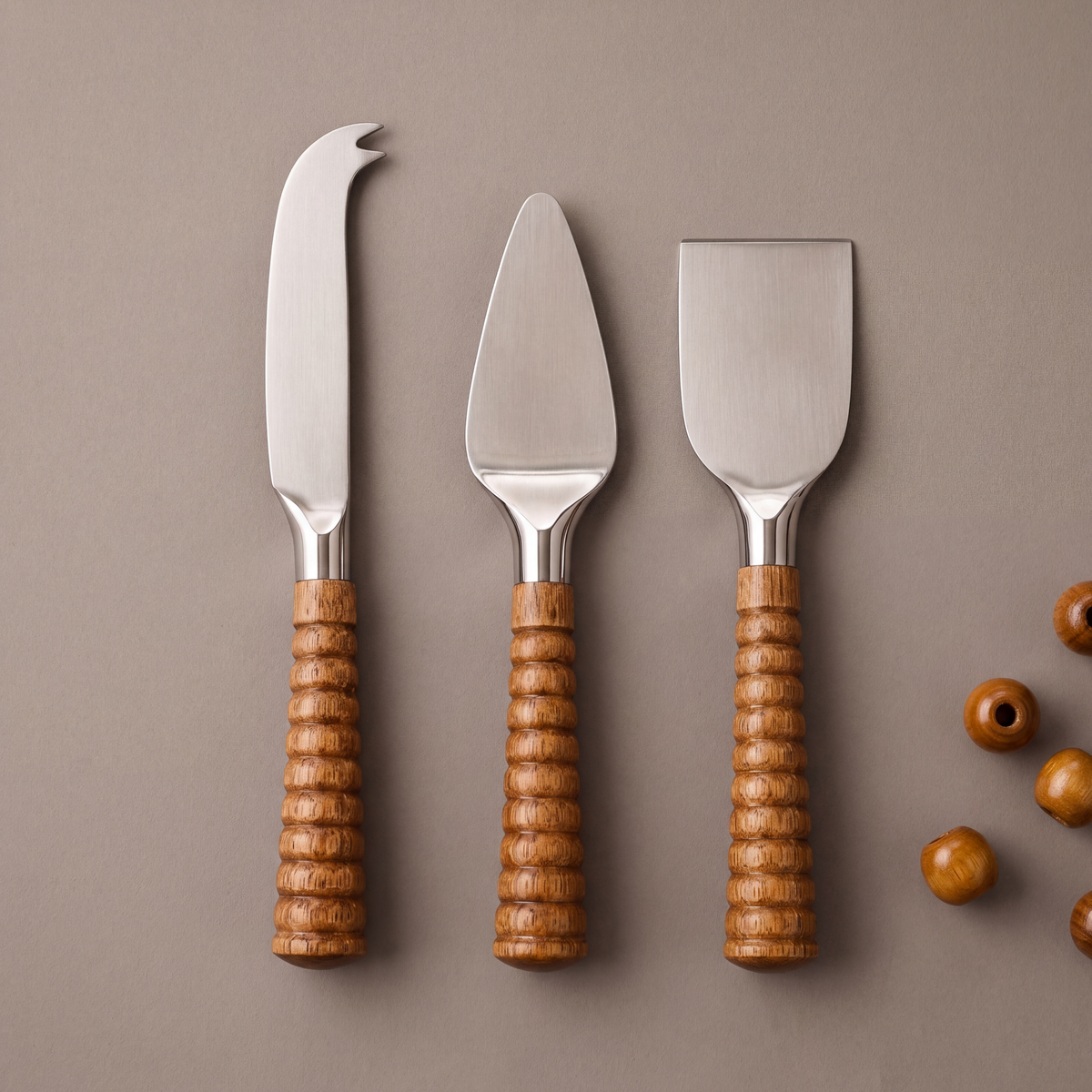Wood cheese knife (set of 3)