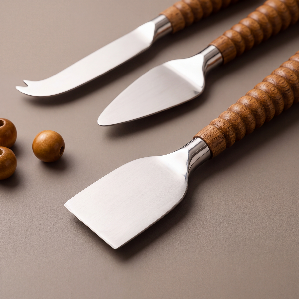 Wood cheese knife (set of 3)
