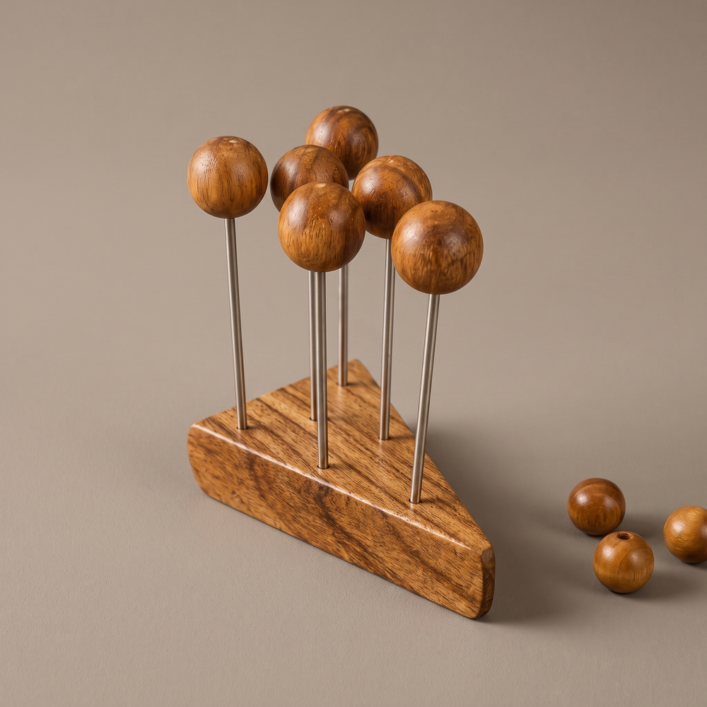 Wood olive picks