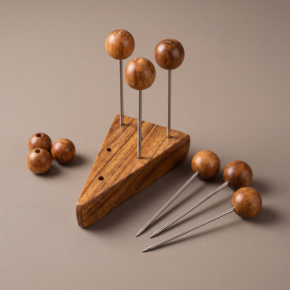 Wood olive picks