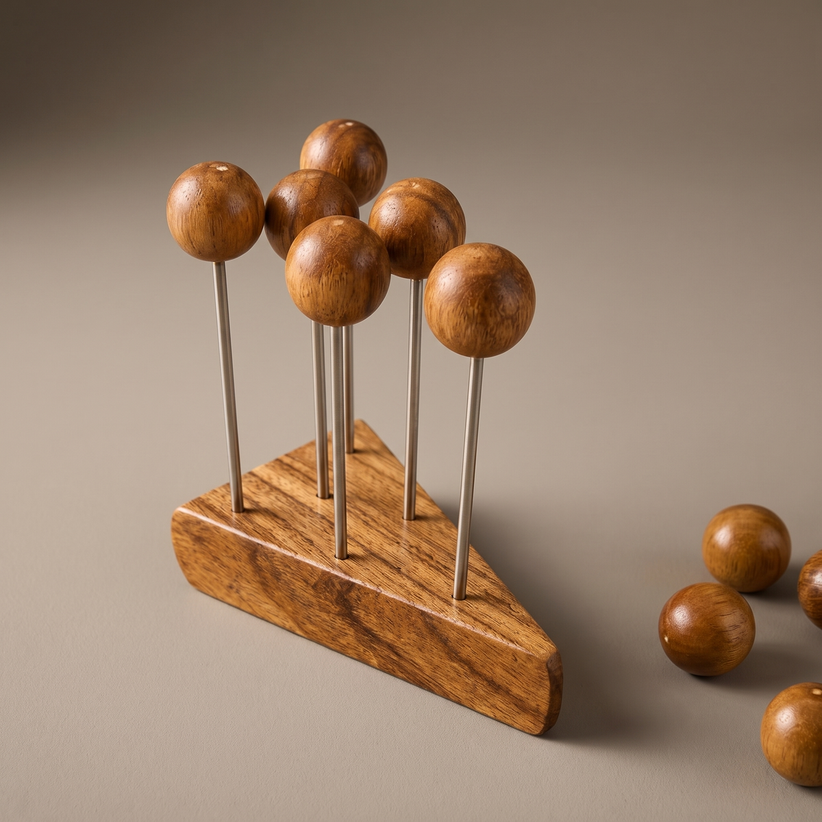 Wood olive picks